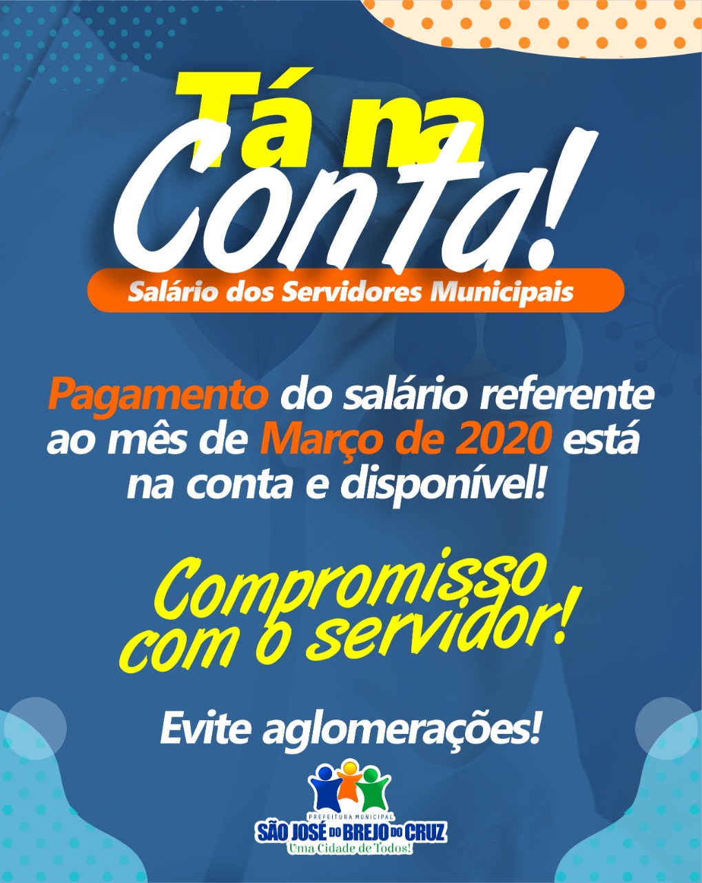 Read more about the article Prefeitura realiza pagamento dos servidores referentes ao mês de março de 2020