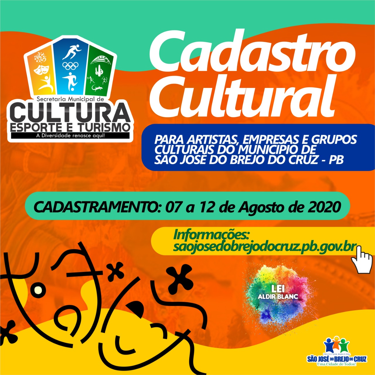 Leia mais sobre o artigo Cadastro Cultural para artistas, Grupos Culturais  e entidades do município