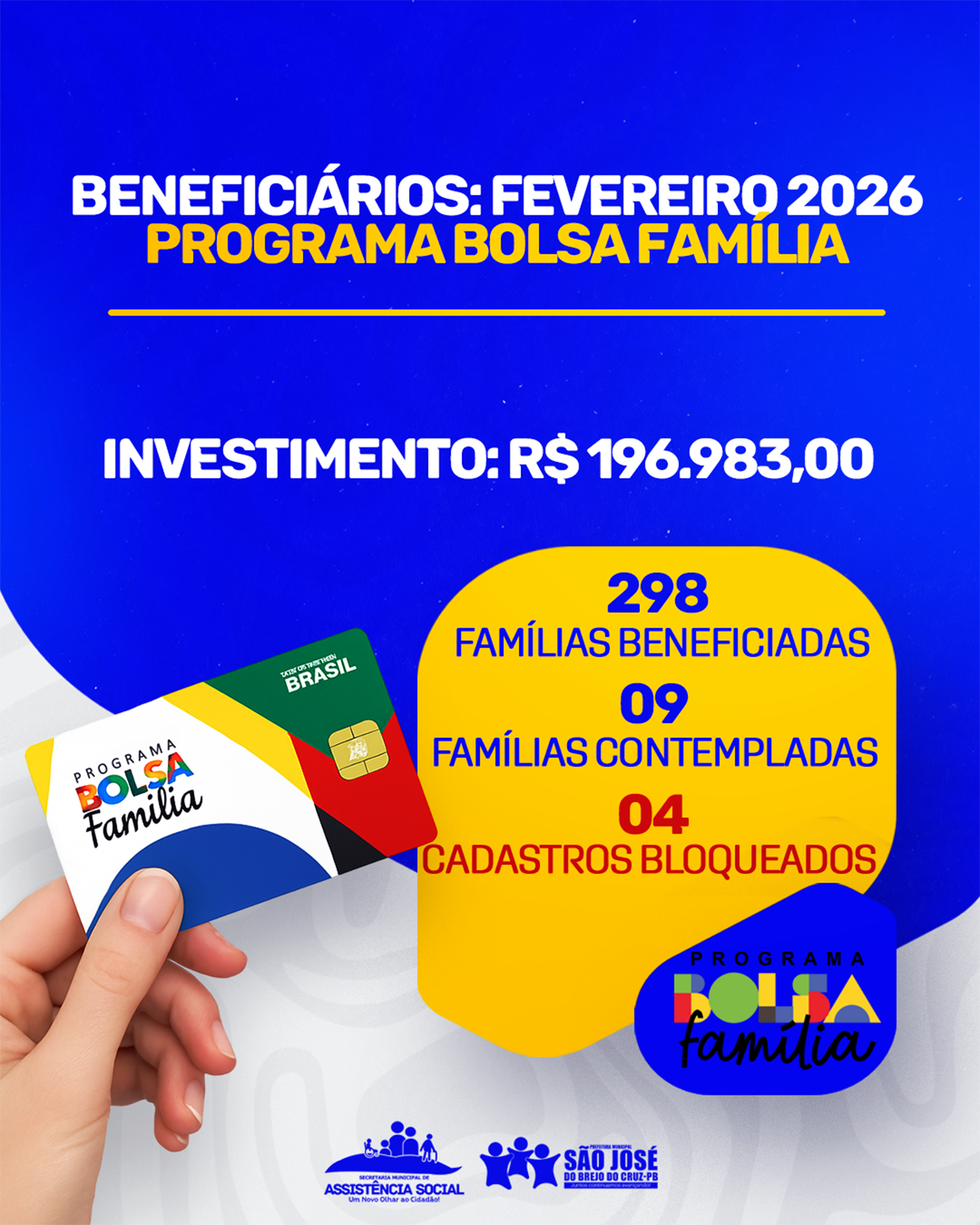 Leia mais sobre o artigo Programa Bolsa Família: Benefícios Liberados – Fevereiro de 2026